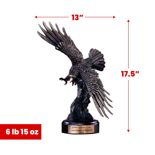 Tall Law Eagle Statue