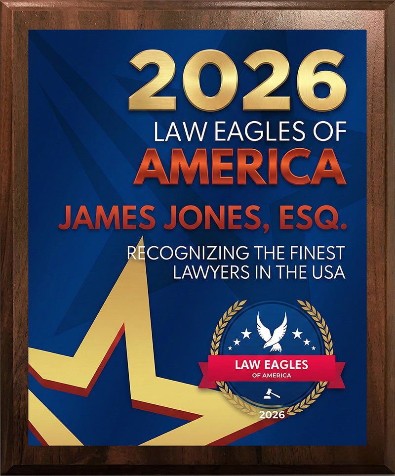 Law Eagle Plaque - 12